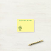 Cute custard apple cherimoya cartoon post-it® notes (Op bureau)