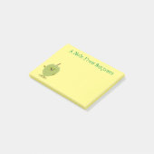 Cute custard apple cherimoya cartoon post-it® notes (Schuin)