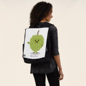 Cute custard apple cherimoya cartoon rugtassen (Gedragen)