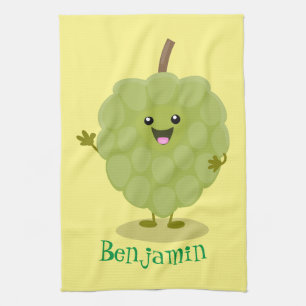 Cute custard apple cherimoya cartoon theedoek