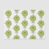 Cute custard apple cherimoya cartoon tissuepapier (Voorkant)