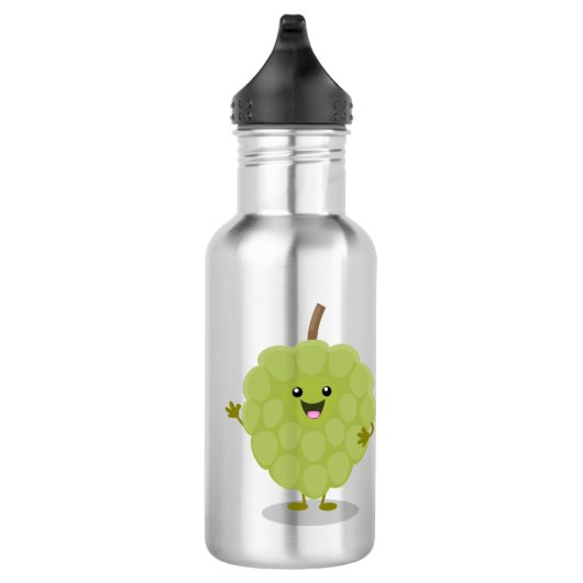 Cute custard apple cherimoya cartoon waterfles  (Rechts)