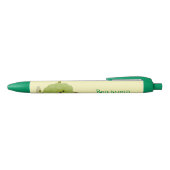 Cute custard apple cherimoya cartoon zwarte inkt pen (Bovenkant)