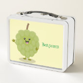 Cute custardappel cherimoya cartoon (Achterkant)