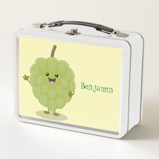 Cute custardappel cherimoya cartoon (Voorkant)
