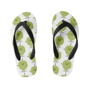 Cute custardappel cherimoya cartoon kinder teenslippers