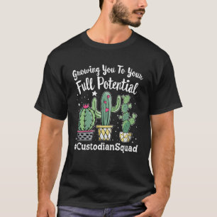 Cute Custodian Squad Appreciezer Week terug T-shirt