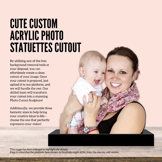 Cute Custom Acrylic Photo Statuetot Cutout Staand Fotobeeldje (Cute Custom Acrylic Photo Statuettes Cutout)