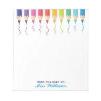Cute Custom Art Teacher Rainbow Artistic