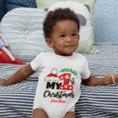 Cute Custom Baby's First Kerstkerstkerstkerstkerst Romper