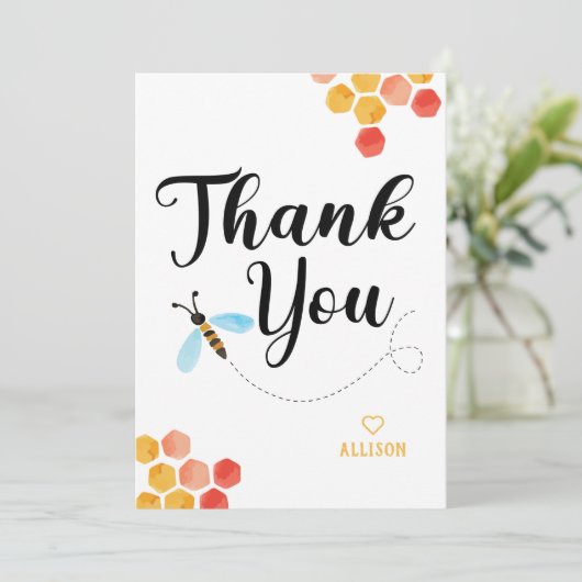 Cute Custom BEE Bedankt (Staand voorkant)