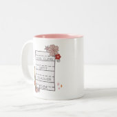 Cute Custom Best Teacher Tweekleurige Koffiemok (Voorkant links)