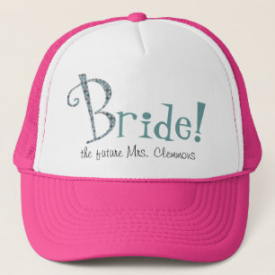 Cute Custom Bride Trucker Hat Pet