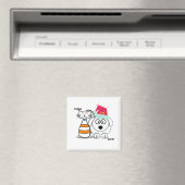 Cute Custom Cat & Dog Kerstmis Magneet (Insitu (Vaatwasser))