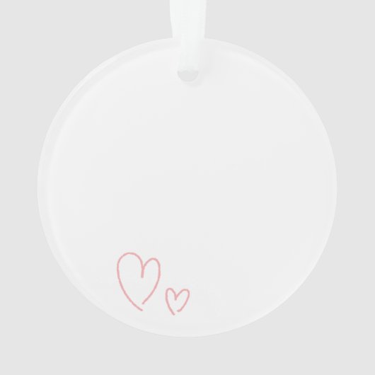 Cute Custom Cat & Dog Kerstmis Ornament (achterkant)