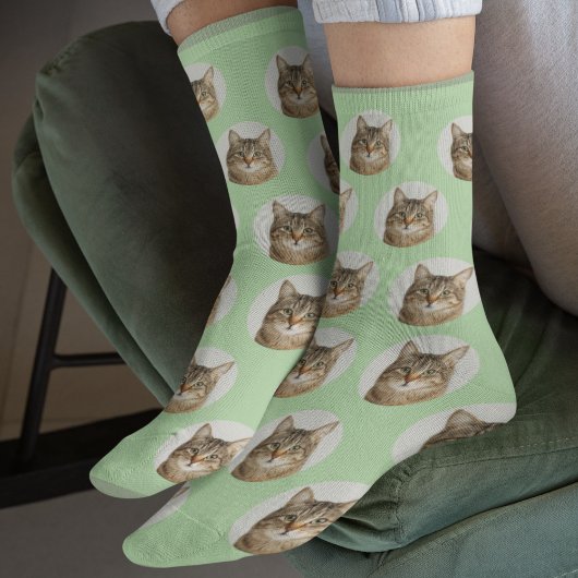 Cute Custom Cat Photo Socks Sokken