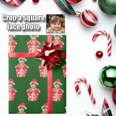 Cute Custom Child Face Photo Christmas Gift Cadeaupapier