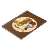 Cute Custom Cowboy Kinder Notitieboek (Linkerzijde)