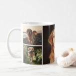 Cute Custom Dog 4 Photos Collage Personalized  Koffiemok<br><div class="desc">Celebrate your furry best friend with this Cute Custom Dog 4-Photo Collage Personalized Coffee Mug — the perfect gift for any dog lover. Featuring space for four cherished photos, this mug is a heartwarming way to start your day. Whether you're honoring a beloved pup or creating a keepsake for a...</div>