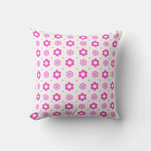 Cute Custom Floral Pillow Kussen (Voorkant)