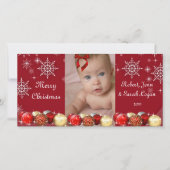Cute, Custom, Foto met kerstkaart (Voorkant)
