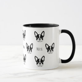 Cute custom franse buldog mok