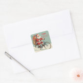 Cute Custom From Santa Claus Christmas Gift  Vierkante Sticker (Envelop)