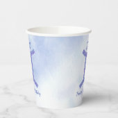 Cute Custom Gemini Sign Paars Birthday Party Papieren Bekers (Links)