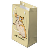 Cute Custom Hamster Graphic Klein Cadeauzakje (Achterkant Gekanteld)