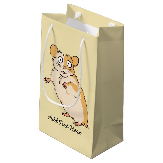 Cute Custom Hamster Graphic Klein Cadeauzakje (Achterkant Gekanteld)