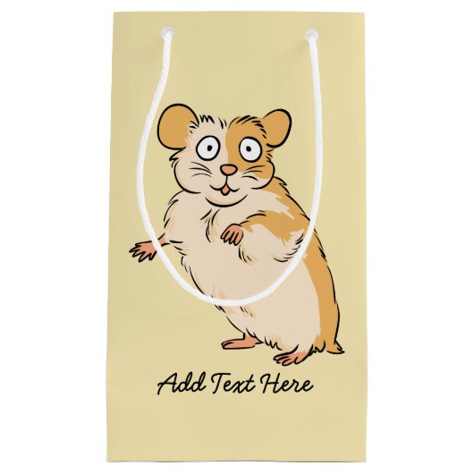 Cute Custom Hamster Graphic Klein Cadeauzakje (Voorkant)