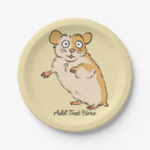 Cute Custom Hamster Graphic Papieren Bordje (Voorkant)