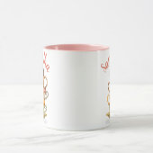 Cute Custom Hedegel en Colorful Teacups Mok (Midden)