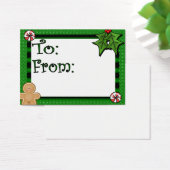 Cute Custom Holiday Cft Label Visitekaartje (Bureau)