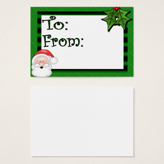 Cute Custom Holiday Cft Label Visitekaartjes (Voorkant /achterkant)