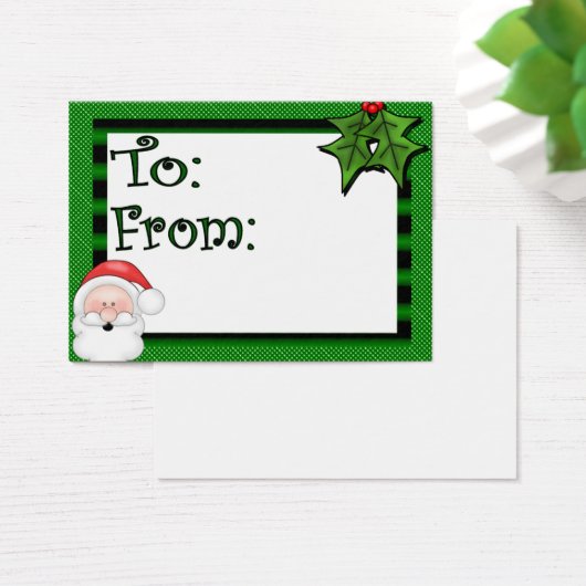 Cute Custom Holiday Cft Label Visitekaartjes (Bureau)