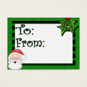 Cute Custom Holiday Cft Label Visitekaartjes (Voorkant)