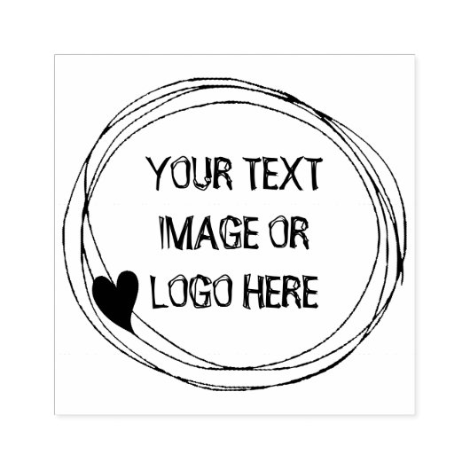 Cute custom jouw tekst logo of afbeelding toevoege rubberstempel (Afrduk)