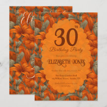 Cute Custom Lilies Themed Girl’S Birthday