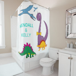 Cute Custom Modern Kinder Dinosaur Shower Curtain Douchegordijn