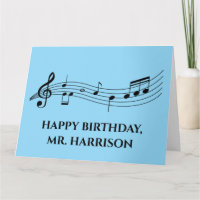Cute Custom Music Teacher van klasse Big Birthday