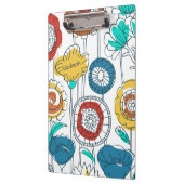 Cute Custom Name Abstract Modern Flowers Monogram Klembord (Links)