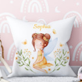 Cute Custom Name Baby Girl Fairy Pillow  Kussen