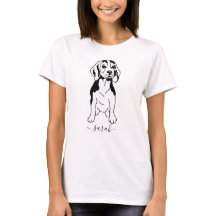 Cute Custom Name Beagle T-Shirt