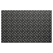 Cute Custom Name Black and White Polka Dot Stof (Yard (91,4 cm))