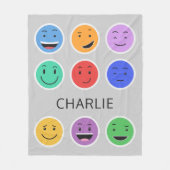 Cute custom name fleece blanket (Voorkant)