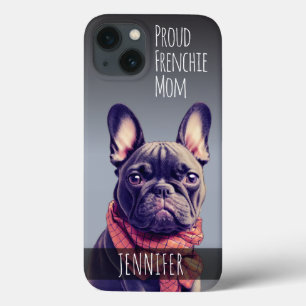 Cute Custom Name French Bulldog Case-Mate iPhone Case