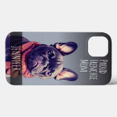 Cute Custom Name French Bulldog Case-Mate iPhone Case (Achterkant (horizontaal))