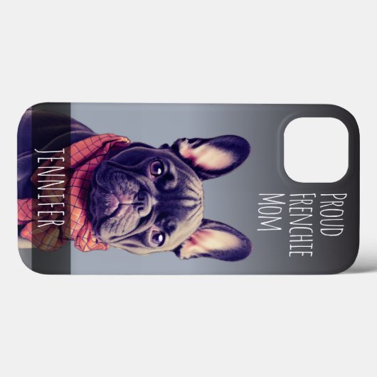 Cute Custom Name French Bulldog Case-Mate iPhone Case (Achterkant (horizontaal))