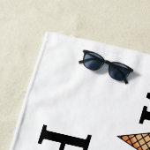 Cute custom name Miami Beach Strandlaken (In situ)